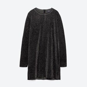 Zara Limited Edition Sparkly Knit Dress NWT